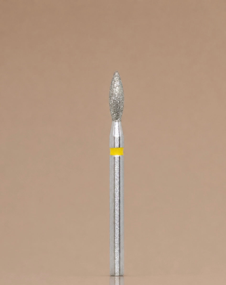 Capat de freza- Flacara Diamantata Galbena 2.5/8 mm, 9Muffin's