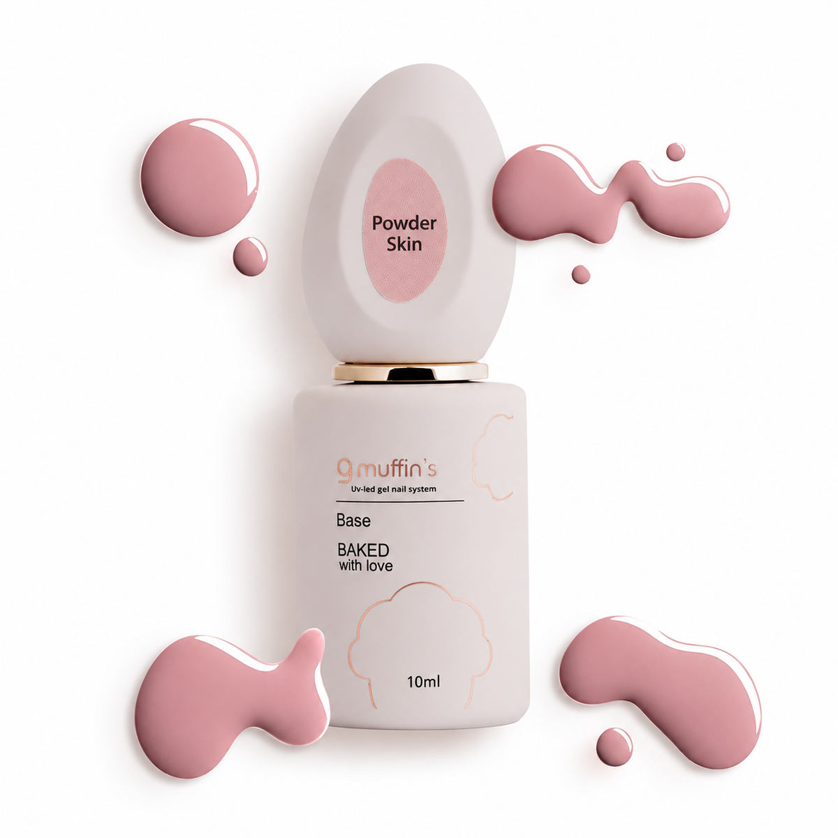 Baza Cover - Powder Skin, 10 ml , 9Muffin's