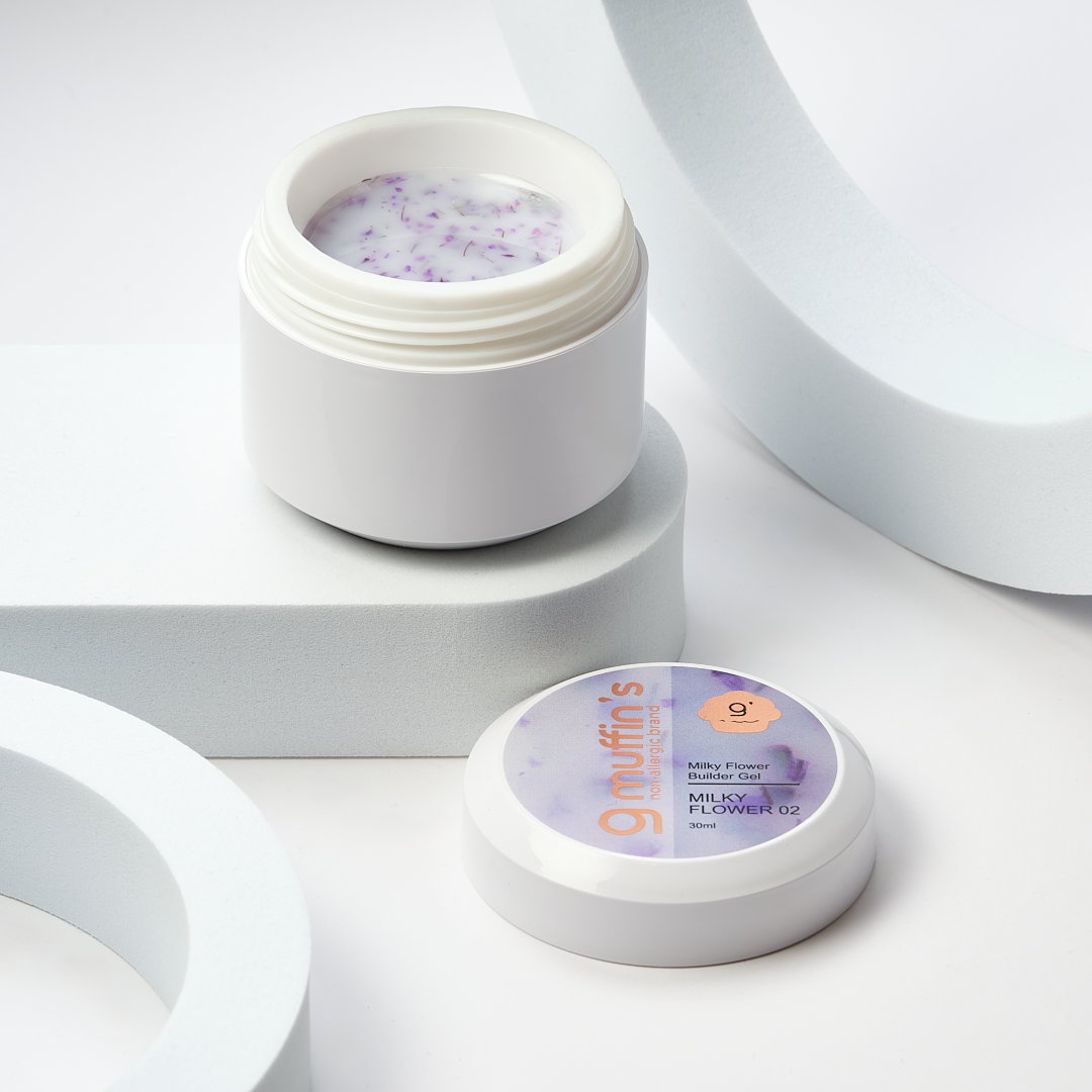 Builder Gel - Milky Flower 02, 30 ml, 9Muffin's