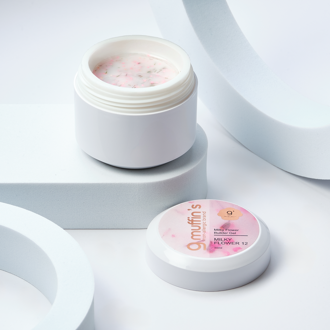 Builder Gel - Milky Flower 12,30 ml, 9Muffin's