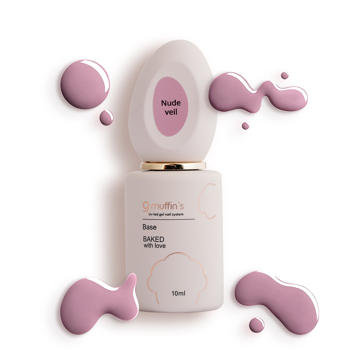 Baza Cover - Nude Veil, 10 ml , 9Muffin's