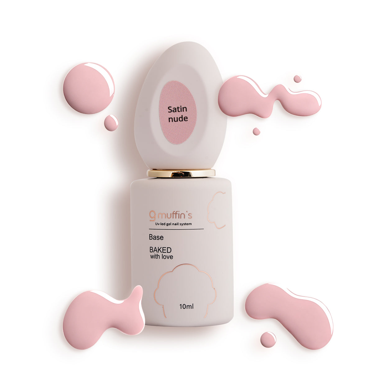 Baza Cover - Satin Nude, 10 ml , 9Muffin's